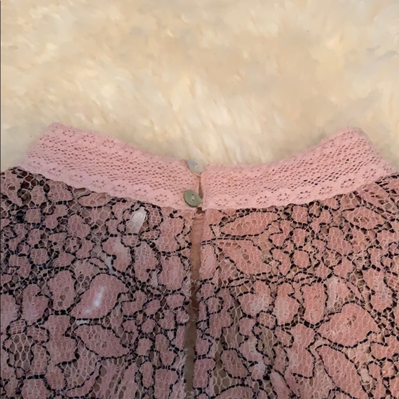 💕 Free People Secret Origins Lace Dress PINK 💕 - Picture 6 of 8